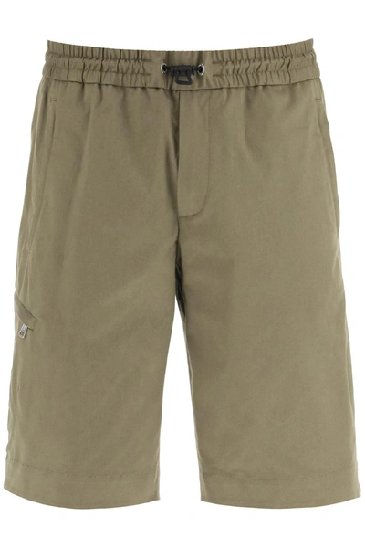 Shop Moncler Shorts With Hook And Loop Closure