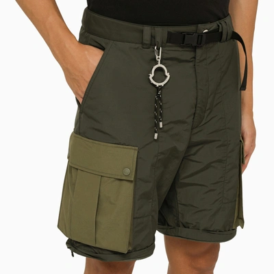 Shop Moncler X Pharrell Williams Convertible Green Cargo Trousers