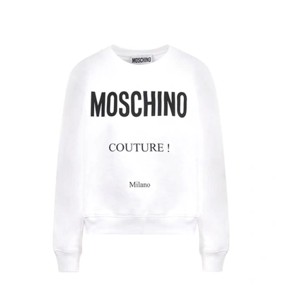 Shop Moschino Couture Couture Cotton Logo Sweatshirt