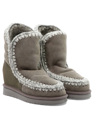 Shop Mou Eskimo Inner Wedge Ankle Boots