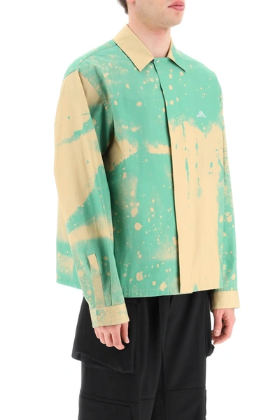 Shop Oamc System Smudge Shirt With Silk Patch