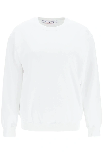 Shop Off-white Off White 'diag' Print Crewneck Sweatshirt
