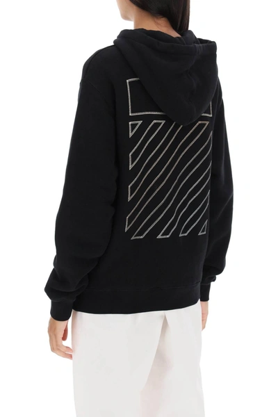 Shop Off-white Off White Hoodie With Back Embroidery