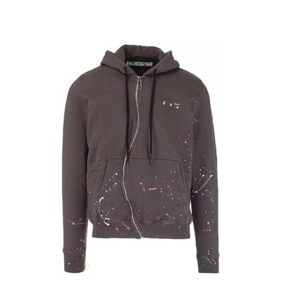 Shop Off-white Off White Off White Paint Splatter Hoodie