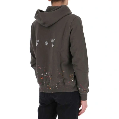 Shop Off-white Off White Off White Paint Splatter Hoodie