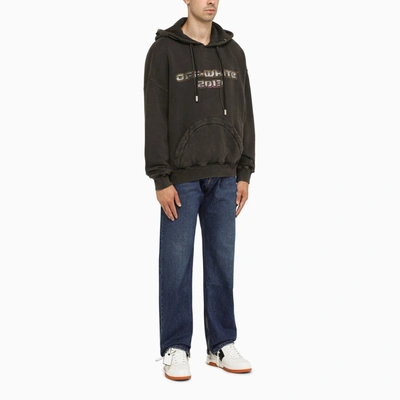 Shop Off-white Off White™ Black Hoodie With Print