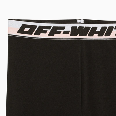 Shop Off-white Off White™ Black Leggings With Logoed Elastic