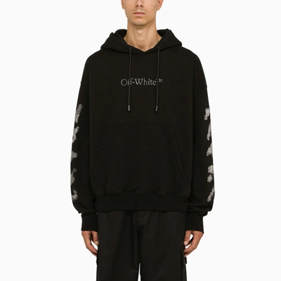 Shop Off-white Off White™ Black Logoed Hoodie