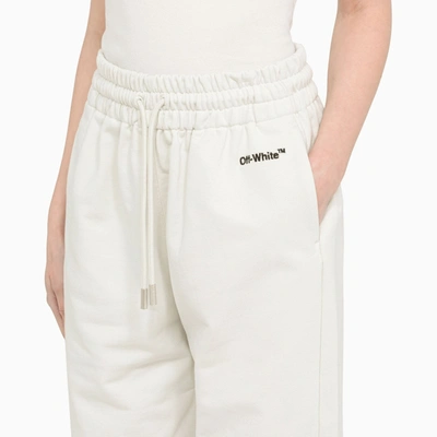 Shop Off-white Off White™ White Cotton Jogging Trousers