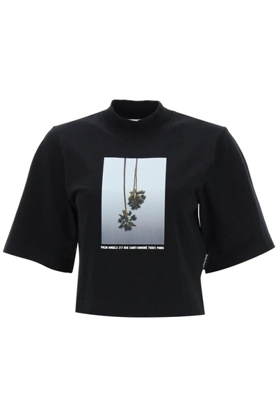 Shop Palm Angels Boxy T Shirt With Print