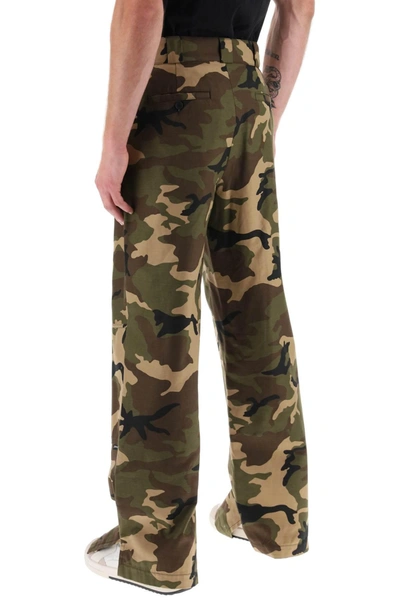 Shop Palm Angels Camouflage Workpants