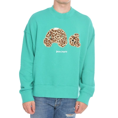 Shop Palm Angels Leopard Bear Sweatshirt