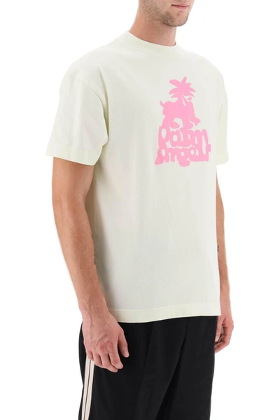 Shop Palm Angels Leon Logo T Shirt
