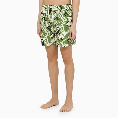 Shop Palm Angels Multicolor Printed Swim Boxer Shorts