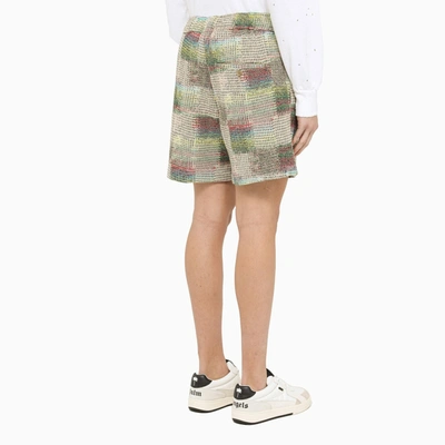 Shop Palm Angels Multicoloured Cotton Bermuda Shorts