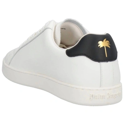 Shop Palm Angels Palm Pmia056s22lea001 0110 White Black Sneaker