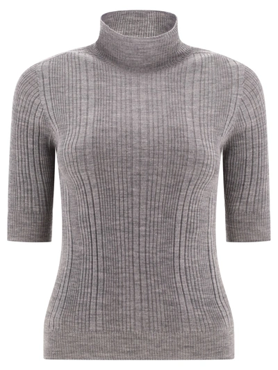 Shop Peserico Ribbed Turtleneck Sweater