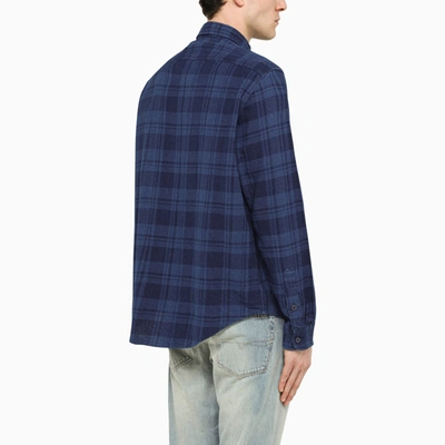 Shop Polo Ralph Lauren Blue Check Pattern Classic Fit Shirt