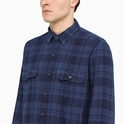 Shop Polo Ralph Lauren Blue Check Pattern Classic Fit Shirt