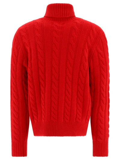 Shop Polo Ralph Lauren Cable Knit Turtleneck Sweater