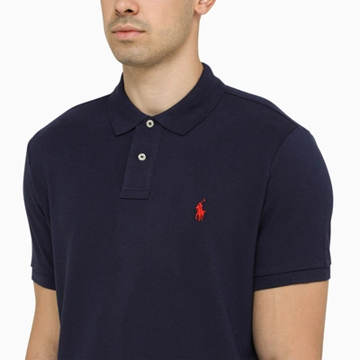 Shop Polo Ralph Lauren Newport Navy Polo Shirt With Logo