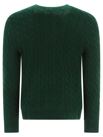 Shop Polo Ralph Lauren Pony Cable Knit Sweater