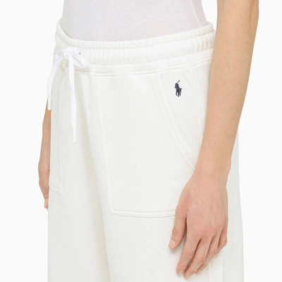Shop Polo Ralph Lauren White Jogging Trousers
