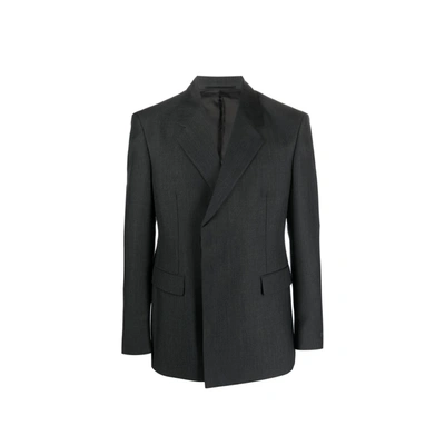 Shop Prada Double Breasted Wool Jacket