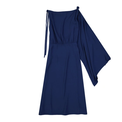 Shop Prada Flared One Sleeve Midi Dress