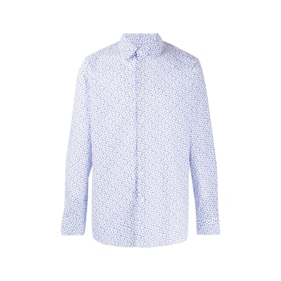 Shop Prada Printed Cotton Shirt