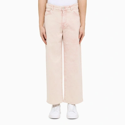 Shop Pt Torino Denim Regular Pink Cotton Jeans