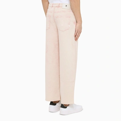 Shop Pt Torino Denim Regular Pink Cotton Jeans