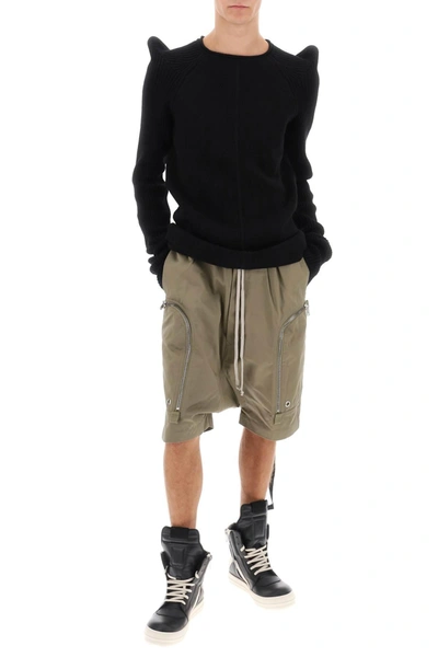 Shop Rick Owens Pointy Shoulders Cashmere Sweater