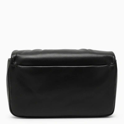 Shop Roger Vivier Black Viv' Choc Leather Bag