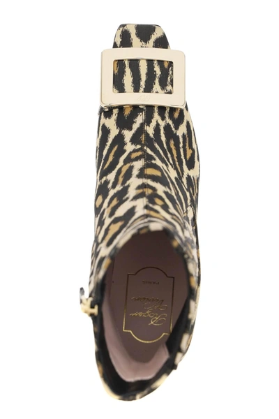 Shop Roger Vivier Leopard Jacquard 'belle Vivier' Chelsea Boots
