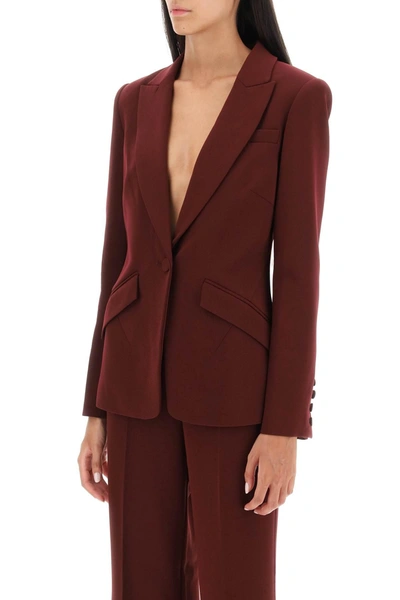 Shop Roland Mouret Stretch Cady Single Breasted Blazer