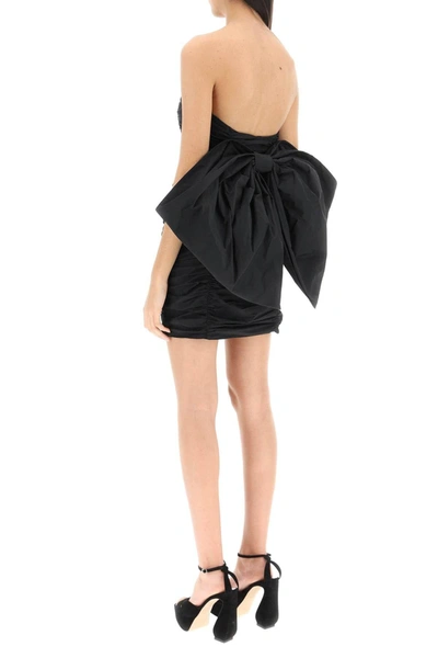 Shop Rotate Birger Christensen Rotate 'catalina' Mini Dress With Maxi Bow