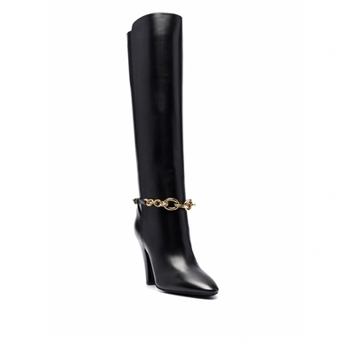 Shop Saint Laurent Leather Boots