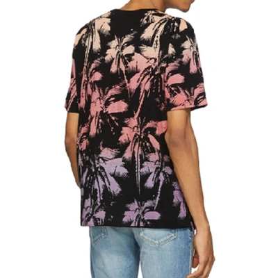 Shop Saint Laurent Palm Print Cotton T Shirt