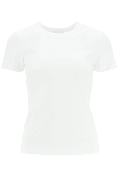 Shop Saks Potts 'uma' Organic Cotton T Shirt With Embroidered Trims