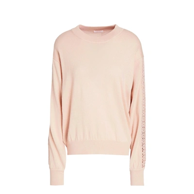 Shop See By Chloé See By Chloe See By Chloe Macrame Trimmed Wool Sweater
