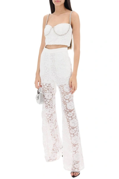 Shop Self-portrait Self Portrait Flared Lace Pants