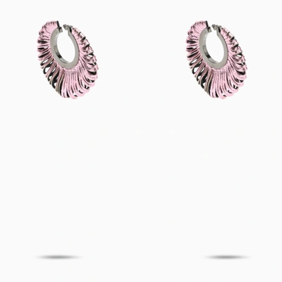Shop So-le Studio So Le Studio Pink Metallic Revolve Earrings