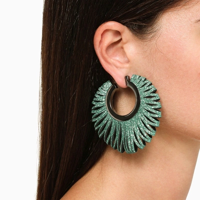 Shop So-le Studio So Le Studio Turquoise Metallic Revolve Earrings