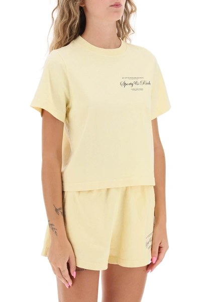 Shop Sporty And Rich Sporty Rich Cropped T Shirt