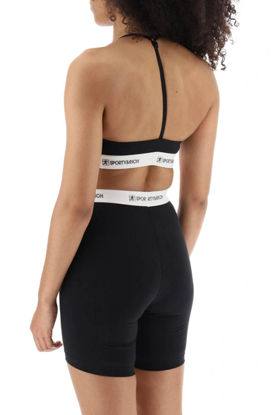 Shop Sporty And Rich Sporty Rich Sports Bra With Logo Band