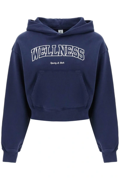 Shop Sporty And Rich Sporty Rich Wellness Cropped Hoodie