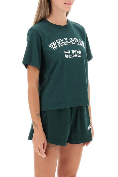 Shop Sporty And Rich Sporty Rich Wellness Club Cropped T Shirt