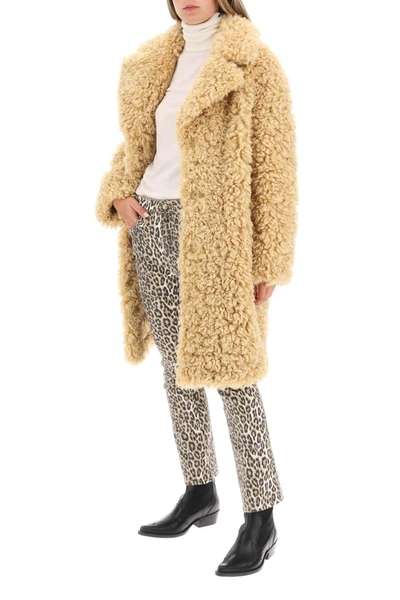 Shop Stand Studio 'camille' Faux Fur Cocoon Coat