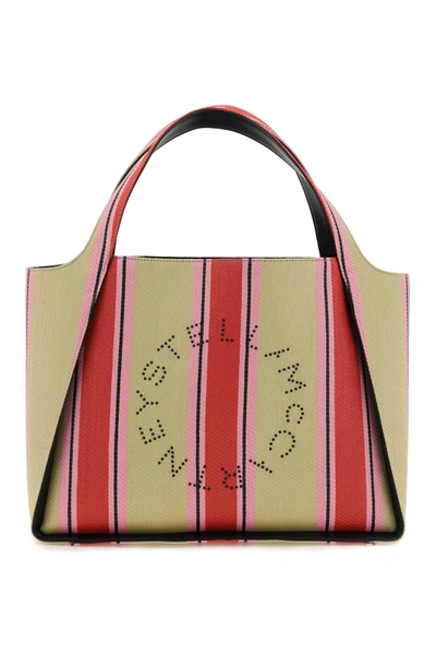 Shop Stella Mccartney Stella Mc Cartney 'stella Logo' Raffia Tote Bag